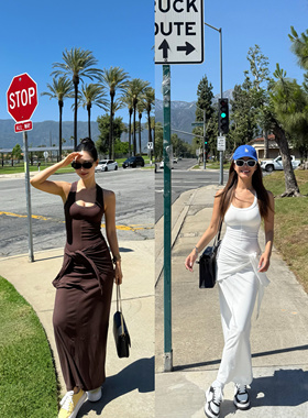 OHOCEAN  配腰带遮肚肚 修身沙漏连衣裙