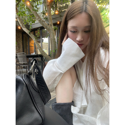 Avocadong薄透不规则衬衫