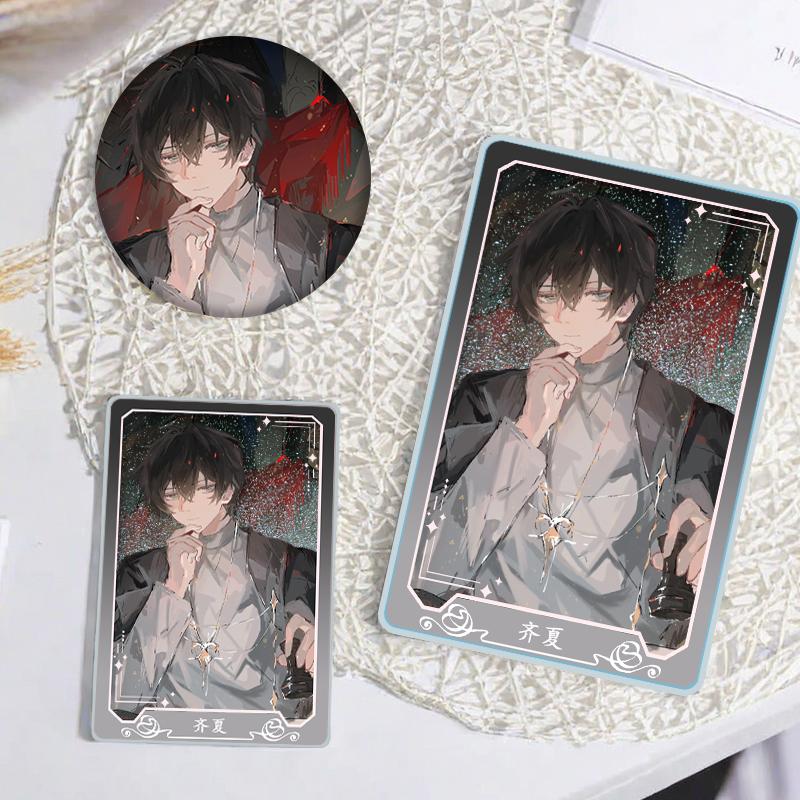 十日终焉齐夏流沙麻将咕卡吧唧礼物徽章摆件立牌学生创意咕卡砖