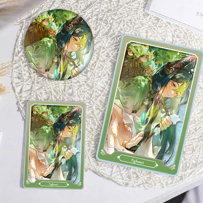 提纳里周边流沙麻将咕卡吧唧生日礼物徽章摆件立牌学生创意咕卡