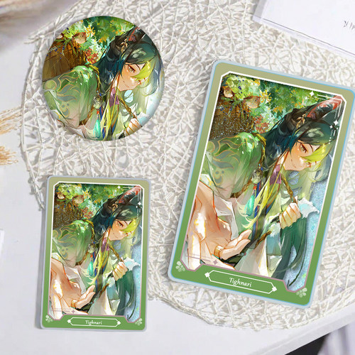 提纳里周边流沙麻将咕卡吧唧生日礼物徽章摆件立牌学生创意咕卡