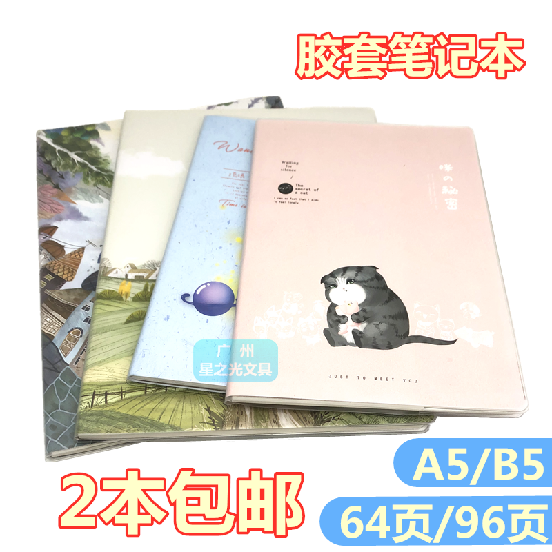 伟盛胶套本A5/B5简约加厚防潮