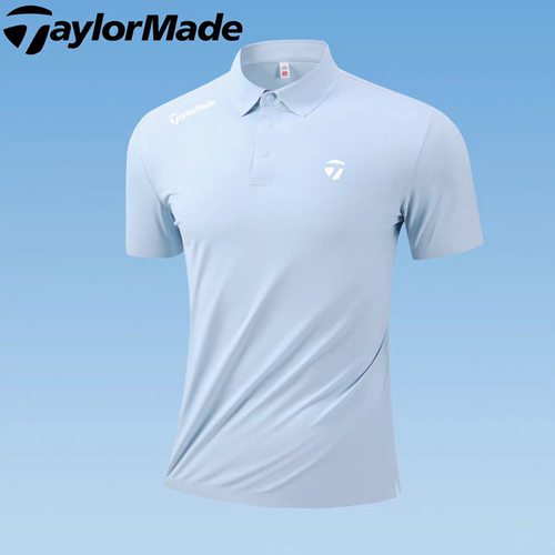 Taylormade泰勒梅高尔夫运动夏季短袖t恤男士新款冰丝速干polo衫