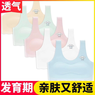 发育期少女内衣女童初中生文胸学生抹胸吊带背心中小学生运动内衣