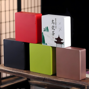 马口铁盒盒子饼干收纳盒铁皮长方形礼品盒可定制大小号盒空盒