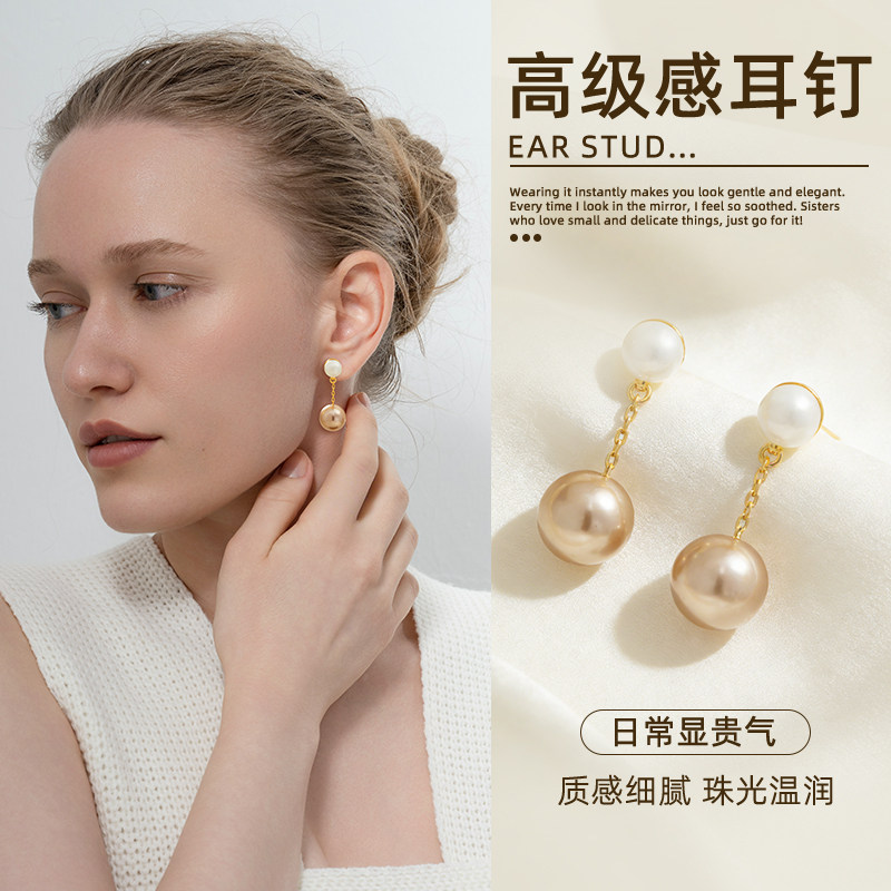 18k金时尚气质高雅耳环高级感一款两戴耳钉网红耳饰,饰品/流行首饰/时尚饰品新,耳环,淘宝优惠券,粉丝福利购,淘宝优惠卷