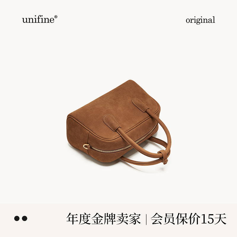 通勤头层牛皮波士顿包no.803