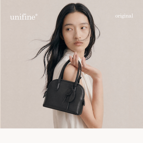 unifine贝壳包新款羊皮通勤包