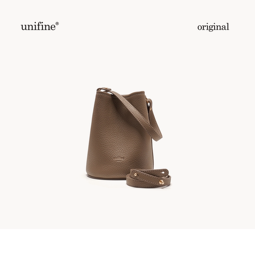 unifine头层牛皮水桶包