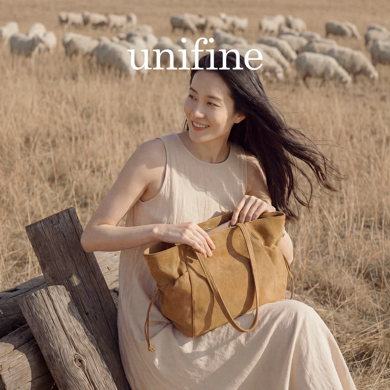 unifine流沙托特包2026新款单肩手提腋下女包通勤出行大容量包包