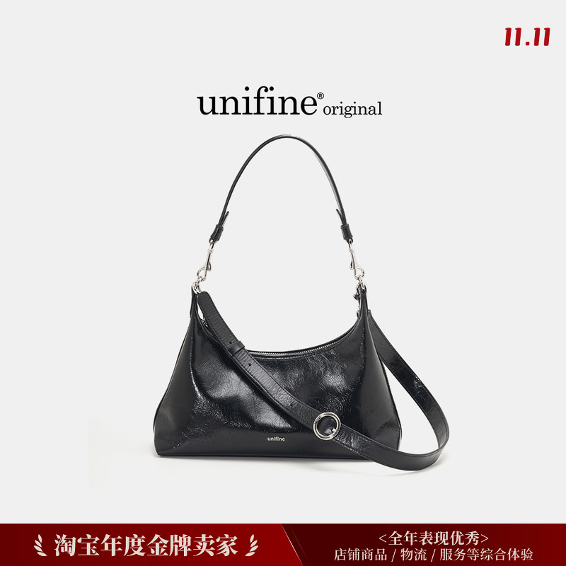 新款油蜡牛皮真皮腋下包