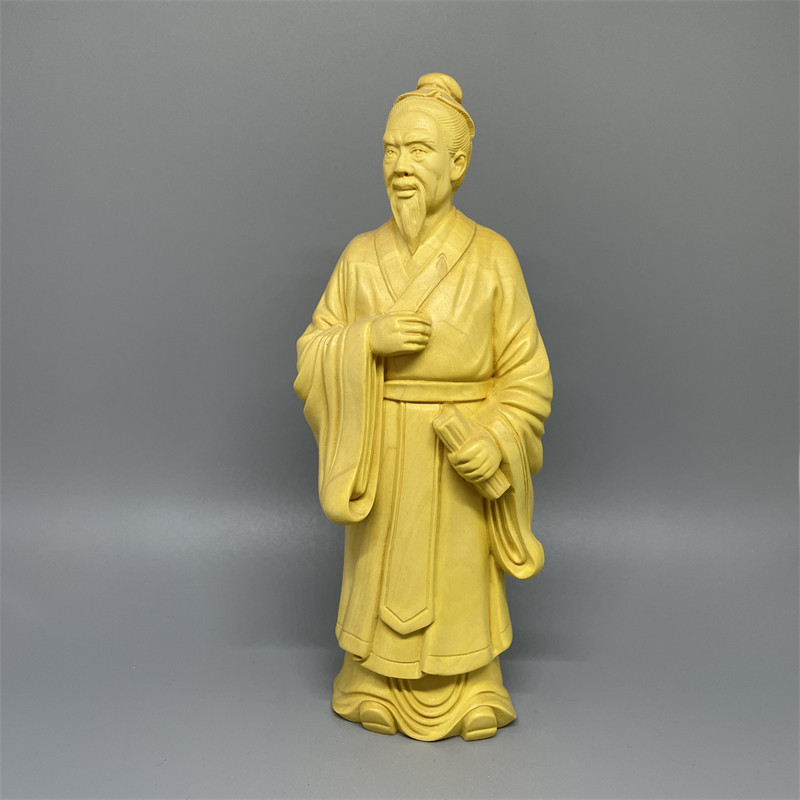 庄子人物雕像实木摆件工艺品