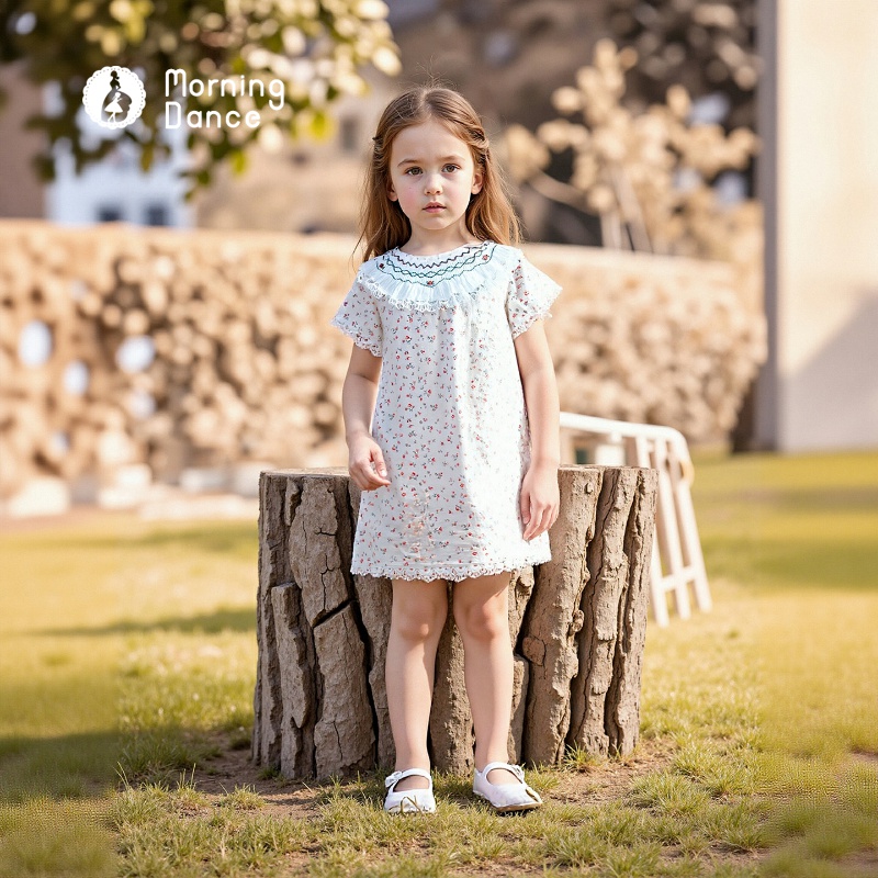 MorningDance女童打揽连衣裙夏