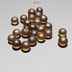 新天然亚利桑那天狼星陨石圆珠玻璃陨石DIY饰品散珠手链珠径7+mm