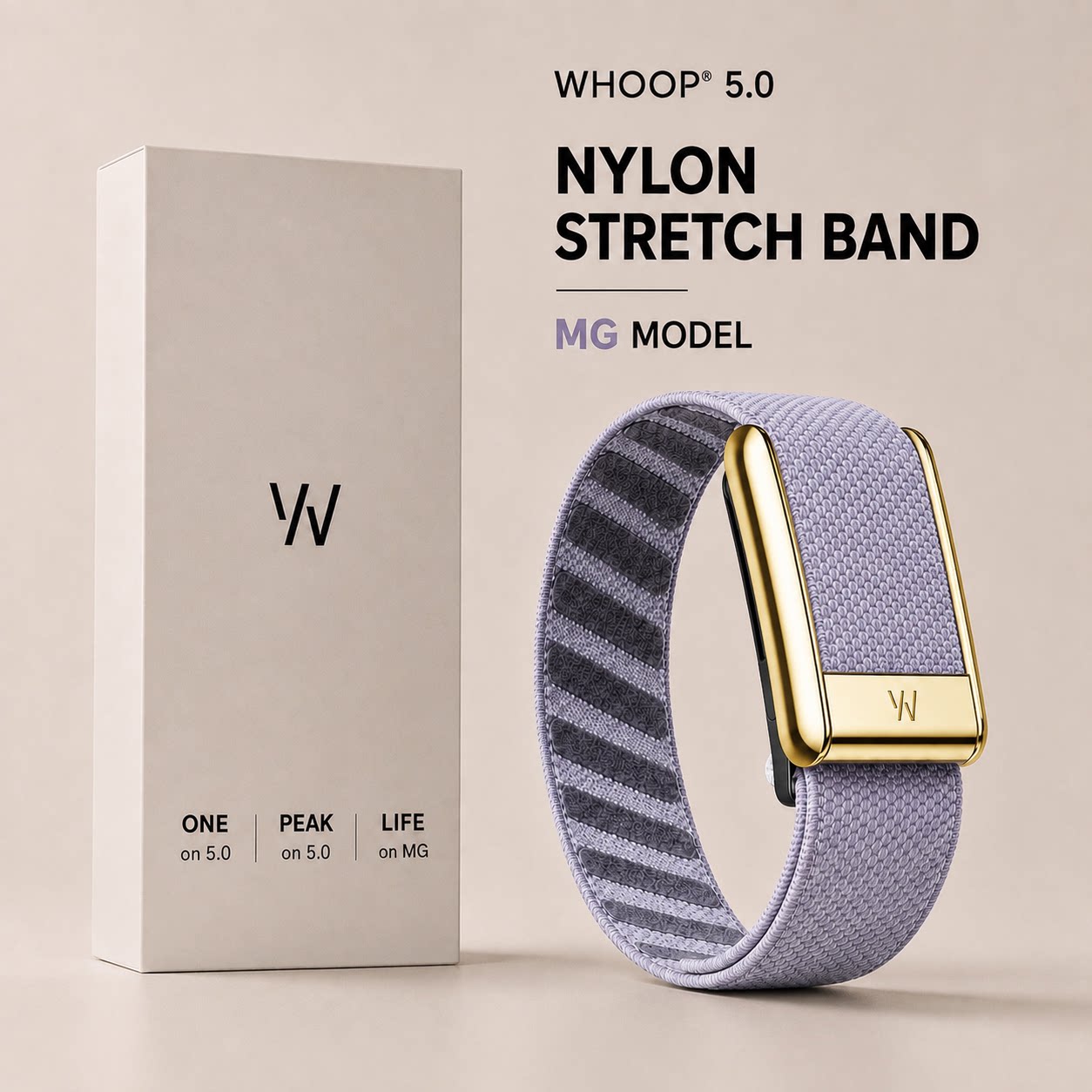 适用whoop 5.0 MG官网同款手环表带心电图版尼龙编织运动替换腕带