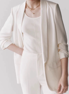 C324 西装 新款通勤西服短外套职业装高级感上衣设计感