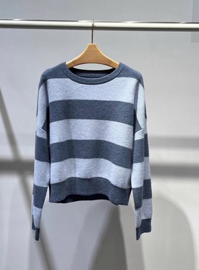 B242秋冬新品时尚百搭宽松圆领毛针织衫女4F9134371