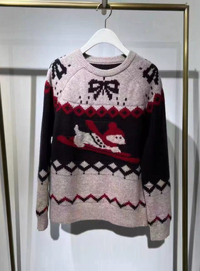A322 复古氛围感毛衣26春新款费尔岛针织3GC130