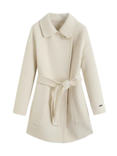 E833 双面呢大衣 女装冬季新款高级感毛呢外套短款呢子大衣1.44