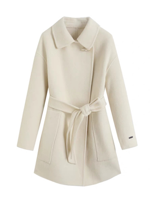 E833 双面呢大衣  女装冬季新款高级感毛呢外套短款呢子大衣1.44