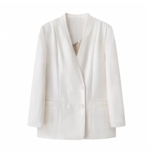 B444新款 外套 百搭棉麻休闲宽松西装