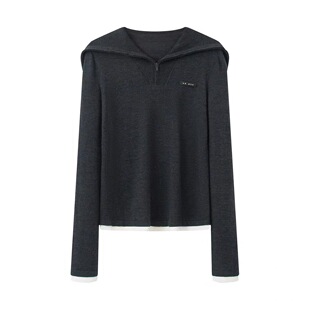 薄针织衫 B752 百搭显瘦大翻领半开衫 新款 女 春季