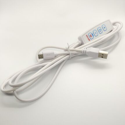LED直播补光灯开关线控制线安卓口对USB口调光调色四键三色电源线