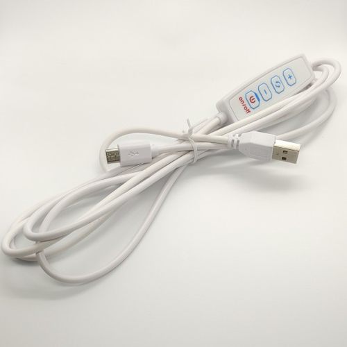 LED直播补光灯开关线控制线安卓口对USB口调光调色四键三色电源线