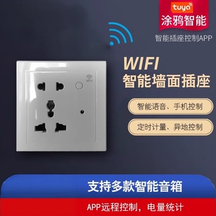 智能插座Zigbee涂鸦智能可手机远程控制86型Wifi计量TypeC+usb