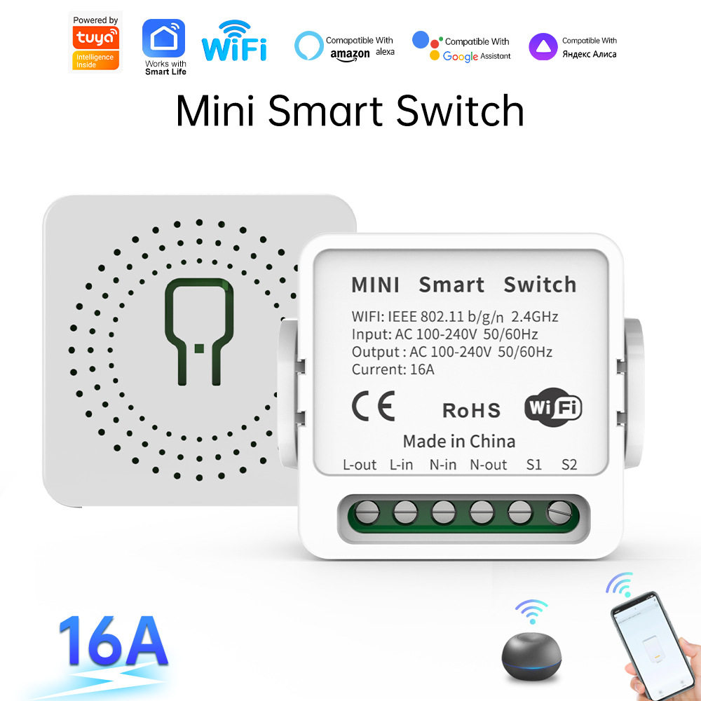 涂鸦wifi/zigbee一路控制器暗盒多路通断器远程APP控制带DIY TUYA