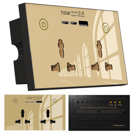 涂鸦WIFI智能插座147英式zigbee远程插座16A语音控制USB多口快充