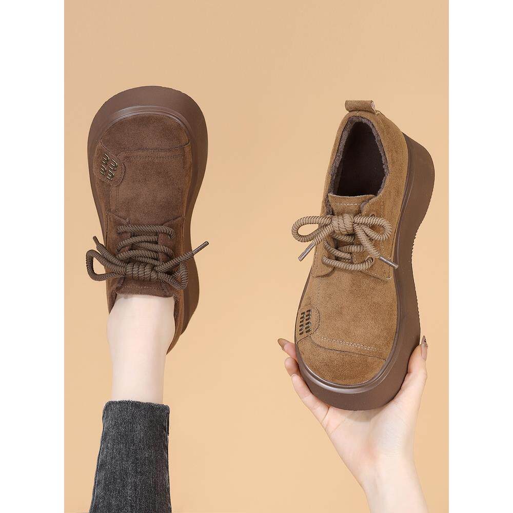 品牌撤柜厚底勃肯鞋女2025冬季爆款气质百搭防滑乐福鞋英伦风单鞋,女鞋,勃肯鞋/软木鞋,淘宝优惠券,粉丝福利购,淘宝优惠卷