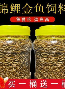 锦鲤通用饲料增色雷龙鱼食料观赏鱼增体猛长增肥高蛋白面包虫干
