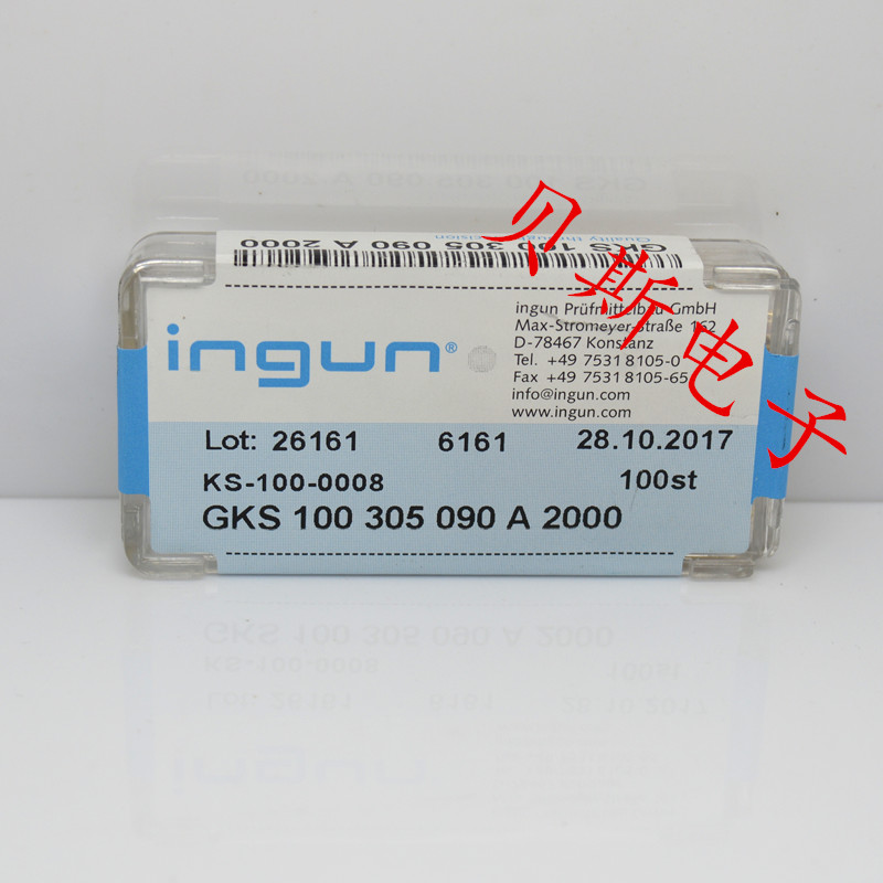 INGUN英刚探针GKS100 305 090A2000（直上圆头型）测试针 弹簧针