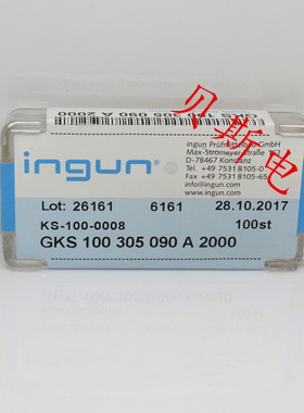 INGUN英刚探针GKS100 305 090A2000（直上圆头型）测试针 弹簧针