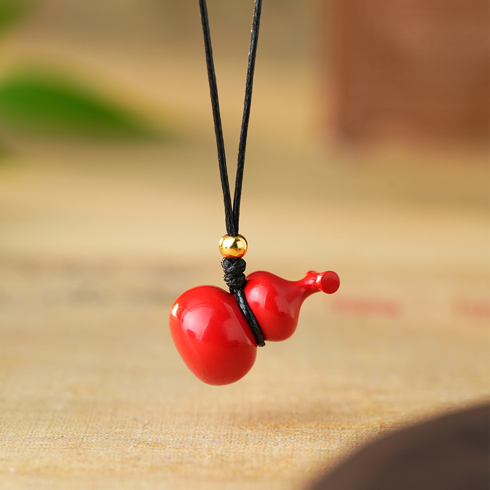 御臻珠宝｜朱砂｜S925银｜葫芦本命年福禄礼物编绳项链时尚小众女,珠宝/钻石/翡翠,颈饰,淘宝优惠券,粉丝福利购,淘宝优惠卷