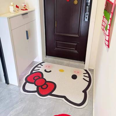 hellokitty入户门地垫丝圈脚垫防滑进门家用室内可擦洗2025新款