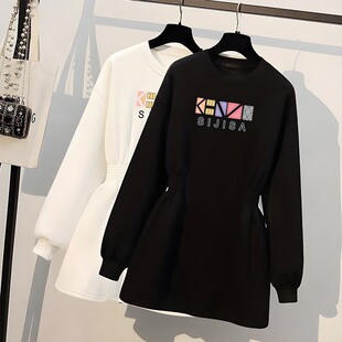 卫衣外套女秋冬中长款宽松大码加绒上衣2026秋季新款爆款时尚洋气