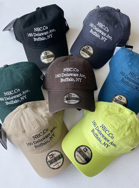 韩国New era 纽亦华920春夏男女士字母新款时尚百搭遮阳棒球帽子