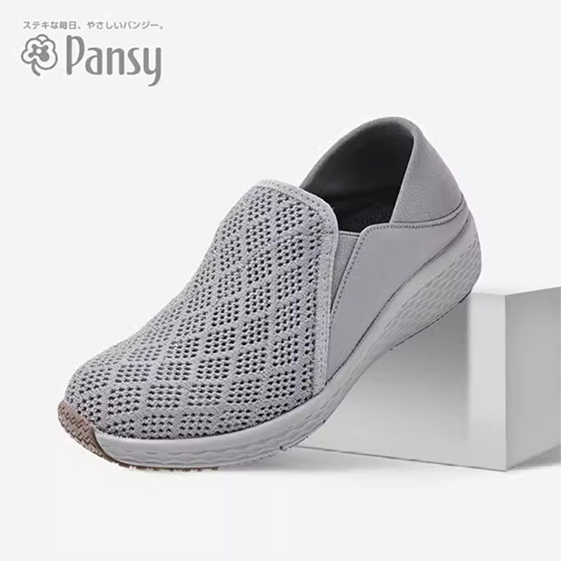 日本品牌pansy可踩跟两穿男士一脚蹬时尚休闲鞋轻便透气防滑鞋底