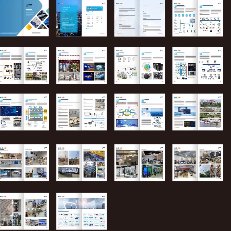 视频监控智能化系统集成弱电智能家居门禁停车场安防宣传册设计印