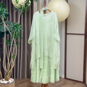 桑蚕丝禅舞服禅服禅意疗愈服连衣裙