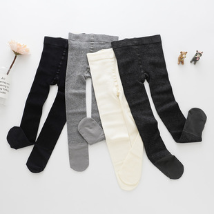 断码清货儿童连裤袜春秋季新款女童打底连体裤舞蹈袜木棉连脚裤子