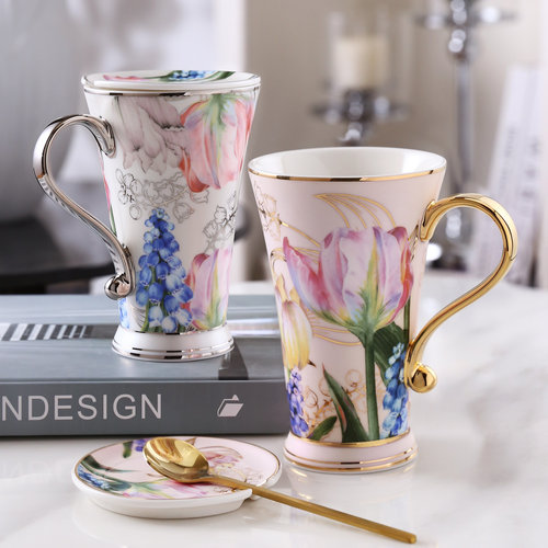 第五味郁金香高档马克杯礼盒装