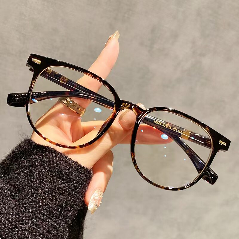 防蓝光复古老花镜时尚网红男女圆框超轻TR90高清抗辐射树脂老视镜