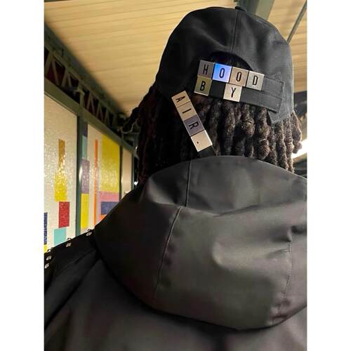 香港正品（稀有）HBA Hood By Air魔术贴logo标语铁扣棒球鸭舌帽