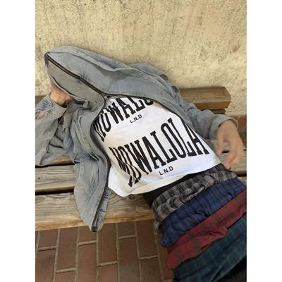 香港正品Mowalola Double Sweat Opium YVL短袖视觉系印花修身T恤