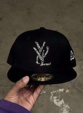 香港正品Opium Playboi Carti YVL Crystal烫钻嘻哈平檐帽高顶帽