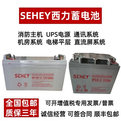 SEHEY西力蓄电池NPG12V17A20A24A38A40A55A65A100AH直流屏UPS电源