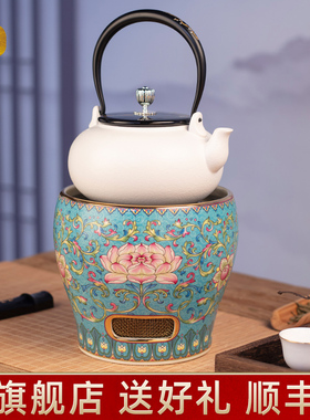 【莺歌烧正品】电陶炉家用煮茶炉静音无辐射不挑壶煮茶器蓝地风炉